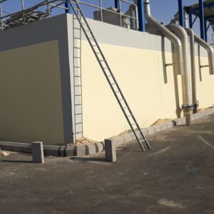 إنشاء وتشطيبات المبني الإداري محطة معالجة الصرف الصحي بالمدينة الصناعية